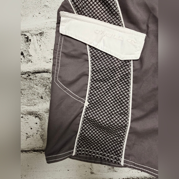 O'neill Grey and White Board Shorts - Picture 3 of 8